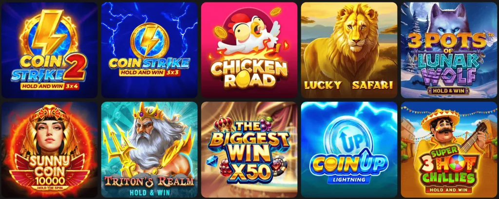 Spellen bij Hidden Jack Casino